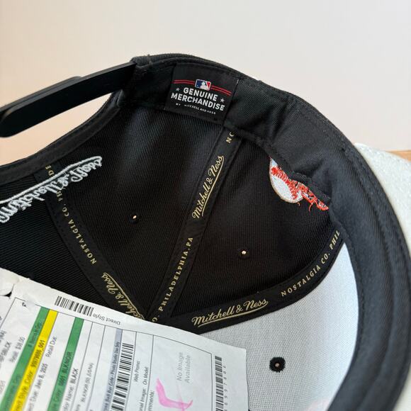 New SAMPLE San Francisco Giants Mitchell & Ness MLB Snapback Hat NWT OS - Picture 10 of 11